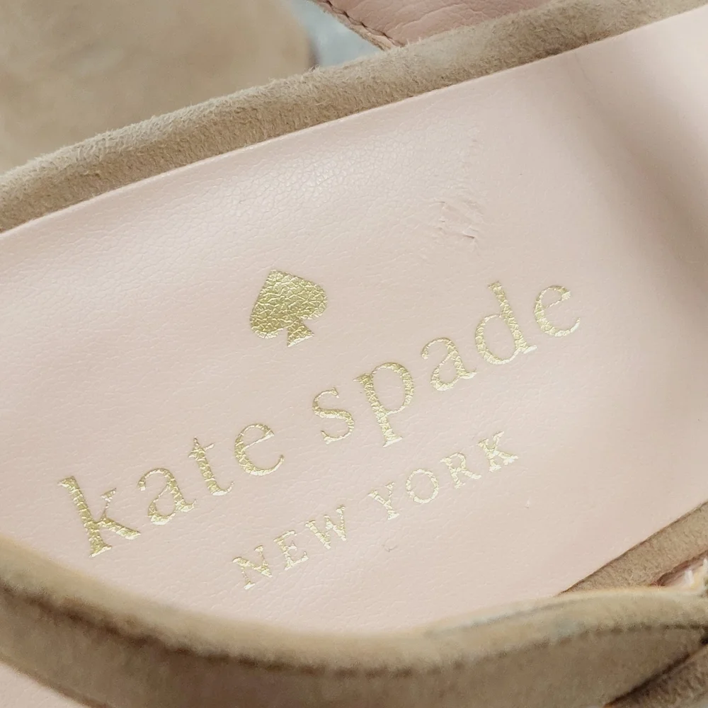 New Kate Spade Delia Tan High Heel Platform Sandal H934